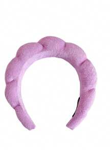 1pc White Headband, Makeup Facial Headband, Cleansing Headband, Turban Headband, Soft Headband, Suitable For Women & Girls, Fashionable Accessory, Great Gift,Skincare Headband,Beauty,Skin Care Products,Spa,Self Care,Skin Care Tools,Face Care,Esthetician Supplies,Skin,Face Wash,Facial