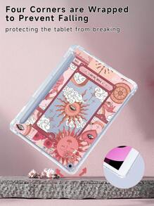 Funda protectora para iPad compatible con iPad de 10.ª generación, iPad (A16) de 11 pulgadas de 11.ª generación 2025, iPad Mini 4/5/6/7, compatible con Samsung Galaxy Tab A8 de 10.5 pulgadas de 2022, Kindle Paperwhite de 12.ª generación 2024, modelos como Tab P11. Las cuatro esquinas de la funda protectora son antichoque, ligeras y fáciles de transportar.