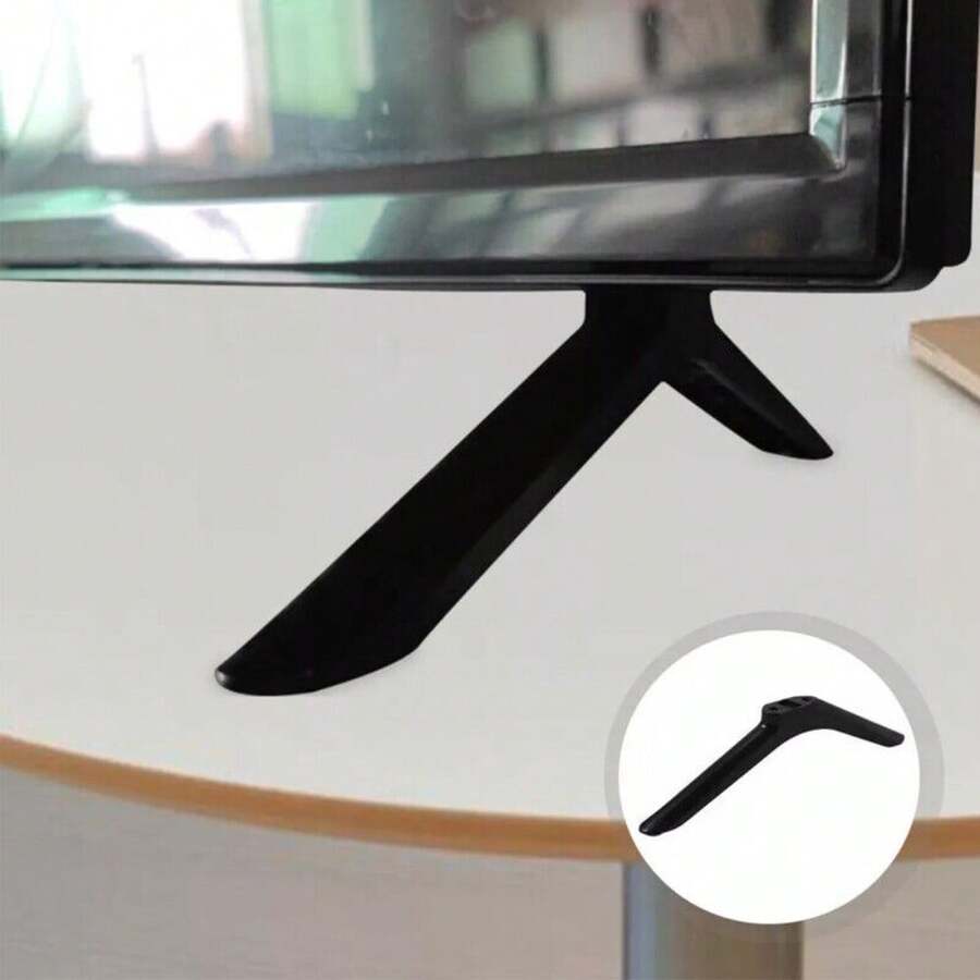 Universal TV Stand Legs With Screws Replacement TV Feet Smart TVs Tabletop Base - Black - View 1