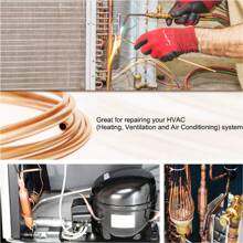 1M/2M Soft Metal Coil Outer Diameter 2~8mm Inner Diameter 1~6mm Metal Wire Tube Air Conditioning Heat Dissipation DIY Crafts