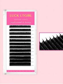 Extensiones de pestañas individuales premium de 8-15mm de grosor - Negro - Ver 2