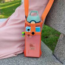 Poche en maille pour bouteille d'eau et téléphone portable. Sac de rangement portable pour tasse d'eau. Porte-bouteille d'eau avec sangle d'épaule réglable - Parfait pour la plage, l'extérieur, le sport, la randonnée, l'escalade, les accessoires de camping. Sacs essentiels de voyage, sacs de plage, sacs fourre-tout, sacs de maquillage, sacs de voyage d'été