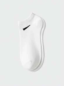 10 pares de calcetines de hombro diagonal en blanco y negro para pareja de talla grande, calcetines deportivos suaves y cómodos