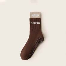 Damen Elastische Sport Tanz Yoga Socken, rutschfeste mittelhohe Fitness atmungsaktive Pilates Socken