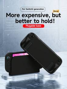 1pc Solid Color Raised Switch 2 Console Protection Case, Accessories For New Switch 2 (2025) Gaming Device, Compatible With Switch OLED/Switch NS Game Controllers, TPU Soft Shell Easy To Install And Disassemble, Protect Switch Lite Console And Joy-Con Handles From Scratches - Multicolor - View 2