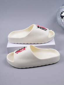 Sandalias de plataforma con corona para hombres, pantuflas deportivas ligeras y antideslizantes para uso en exteriores y playa en verano