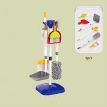 قطعة واحدة من حقيبة أدوات نظافة صغيرة محمولة ، لعبة لعبة تنظيف مريحة ، هدية لعبة ، البطاريات غير مشمولة