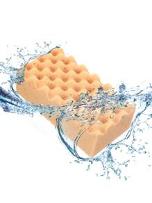 1pc Wave Shaped Car Wash Sponge Block, High Density Auto Detailing Polishing Honeycomb Car Washing Sponge, Powerful Cleaning