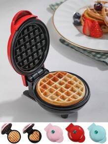 SCISHARE 1PC Wall Plug 350-Watt 4-Inch Mini Waffle Maker For Individual Waffles, Hash Browns, Keto Chaffles With Easy To Clean, Non-Stick Surfaces