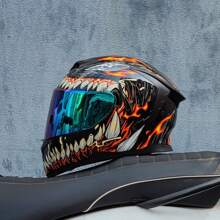 LVS Latest Dual Lens Motorcycle Helmet Modular Full Face Helmet, Unisex, Street Bike Helmet Capacity Approved