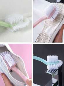 [5-In-1 Efficient Shoe Brush] Creative 5-Side Shoe Brush With Double-Sided Circular Design For All-Around Cleaning, Plastic Hard Bristle Bathroom Cleaning Brush, 5-In-1 Durable Shoe Brush, Plastic Material, Highly Efficient Cleaning