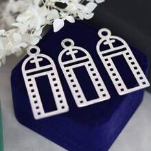 Set de 3 piezas de encantadores colgantes de acero inoxidable con forma de seta, ideales para hacer manualidades, aretes y collares