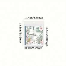 20 Stücke/Buch, Sticker mit doppeltem Material, Stanzen künstlerische Spitze Handbuch, Collage, DIY Grußkarten Dekorationsmaterial Aufkleber