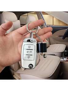 Transmission Gear Keyring, Mini Car Gear Shift Knob Keychain, Automotive Keyring Accessories School - Black - View 2