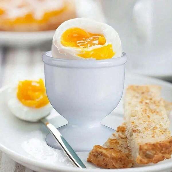 2 piezas Tazas para huevos, Soportes para huevos de desayuno, Portahuevos prácticos, Tazas de huevo creativas