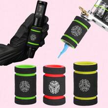 红绿纹身握把套 纹身海绵握把套 短款 直径30mm 内径22mm 弹力加厚 防滑防鸡眼海绵纹身握把套