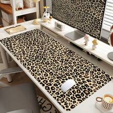 1 件装豹纹图案桌面垫，现代艺术风格，大号鼠标垫，尺寸 35.4x15.7 英寸，桌面配件，橡胶底座，缝边防滑键盘垫，适用于办公室、家庭电脑，可作为礼物送给男士、女士、朋友，也可作为学习用品、返校季游戏鼠标垫、桌面配件、办公用品、办公桌配件、鼠标垫。 - 多色1 - 查看 3