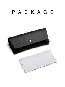 1 Cặp Kính thời trang giản dị khung kim loại hình học Unisex cỡ nhỏ/trung bình cho kỳ nghỉ hè trên bãi biển, ngoài trời, du lịch - Màu xanh nhạt - Xem 7