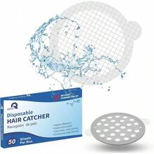 Disposable Hair Catcher Shower Drain Mesh Stickers, Hair Catchers Shower, 25 Pack, 3.5 Inch - Round - 3.5吋 - 50個裝 - 查看 1