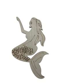 10 Pieces Unfinished Wooden Ocean Animal Cut-Outs For Summer Wooden Ocean Decorative Paintings, 10 Styles Of Blank Beach Octopus Mermaid Sea Turtle Animal Life Cut-Outs For DIY Craft Hanging Home Decor