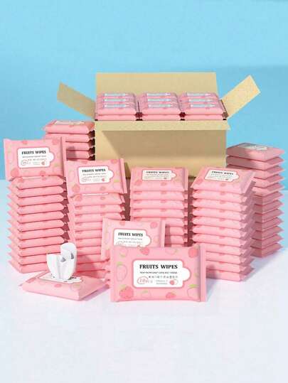 100pcs Wipes-10 Packs[There Are 10pcs Wipes In A Pack (10pcs Size Means Only 1 Pack Not 10 Packs Of Wipes, Read The Specs Before You Order)Portable Wet Wipes Disposable Cleansing Wipes, Kitchen Cleaning, Stain Cleaning,Suitable For Daily Household Cleaning Outdoor Travel Accessories,Halloween Christmas Gifts