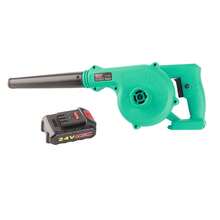 Set soplador de hojas sin cable 2 en 1, soplador eléctrico de hojas potente, silencioso, ligero y sin cable con batería y cargador para jardín, patio, ordenador, coche. - Verde - Ver 11