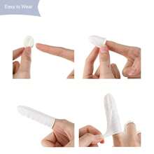 100PCS Disposable Finger Cover Rubber Gloves Non-Slip Anti-Static Latex Finger Cot Fingertip Protector Finger Thumb Sleeve Glove - Multicolor - View 9
