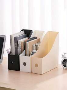 3pcs/1pc,Desktop File Rack Students Use Data Rack Office Supplies To Organize Plastic Bookshelves File File Storage Box, School Season,Back To School,School Supplies