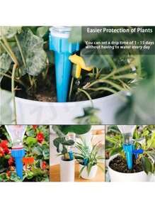 10pcs Automatic Dripping Plant Watering Tool For Lazy Waterers, Flower And Horticultural Supplies, Plant Watering Adjustable Home Automatic Waterer