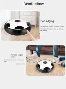 Giocattoli da calcio sospesi, pallone da calcio sospeso con cuscinetto ad aria, prevenzione delle collisioni, con luci e musica per interni, pallone da calcio elettrico sospeso, per calciare e far girare, giocattoli sportivi interattivi genitore-figlio con luci e musica, regali di compleanno e regali