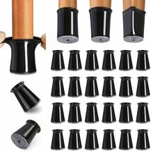 Bộ 24/32 miếng bảo vệ chân ghế nhỏ, miếng lót đồ nội thất cho sàn gỗ cứng, thanh trượt đồ nội thất cho chân ghế, vỏ bọc chân ghế bằng silicon, sàn nhà khỏi trầy xước và giảm tiếng ồn, có 5 màu - Nhiều màu - Xem 1
