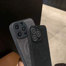 Ốp lưng điện thoại tùy chỉnh tương thích với iPhone 17 16 15 14 13 12 11 Pro Max 17 Air Tương thích với hỗ trợ từ tính Sạc không dây Tên cá nhân hóa Chữ cái đầu khắc 3D DIY Bao da mềm mại sang trọng họa tiết vải tương thích với iPhone 16 15 14 13 12 11 Pro Max Quà tặng sinh nhật cho người yêu Bạn bè Gia đình bạn - màu đen - Xem 6