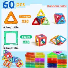 磁力積木玩具－彩色3D拼圖設計，增進創造力與精細動作技能，適合3-6歲兒童，完美的萬聖節與生日禮物，兒童建築玩具｜鮮豔色彩積木｜耐用結構，磁力積木 - 彩色 - 查看 14