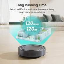 LEFANT M210P Robot Vacuum Cleaner, 7.8cm Ultra-Slim, Alexa Voice Control, Self-Charging, Strong Suction For Pet Hair & Carpets - màu đen - Xem 5