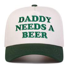 1 chiếc mũ lưỡi trai thêu hình tài xế xe tải Daddy Needs A Beer dành cho nam, mũ bóng chày có chữ cái cá nhân hóa, mũ thường ngày thời trang đường phố, thích hợp cho mùa xuân, mùa thu, du lịch, kỳ nghỉ ở bãi biển - Nhiều màu - Xem 9