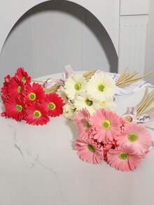 3 件非洲菊,芙蓉花,1 粉紅色+ 1 玫瑰紅+ 1 白色+ 1 絲帶,37 厘米,14.57 英寸,花朵,向日葵,pu 材料,春季裝飾,聚會,野餐,學校宿舍辦公室裝飾,活動節日生日派對裝飾,家居裝飾酒店餐廳客廳臥室婚宴廚房花園裝飾 - 彩色 - 查看 8