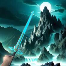 1pc 31.5-Inch PU Leather Foam Kendo Sword Prop, Suitable For Cosplay And Halloween, Handmade Foam Sword With Street Style, Collectible Roleplay, Great For Birthday Gifts And Various Holiday Parties