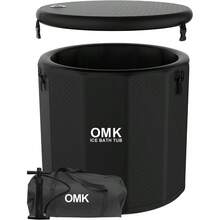 Portable Ice Bath Tub Cold Plunge Tub With Lid 185 Gallon Ice Plunge Tub For Home Therapy Ice Bathtub For Athletes And Adults Black - Black - View 1