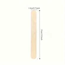 10/50/100 件木制工艺棒 - 非常适合艺术家 DIY 教育项目和家庭娱乐、脱毛蜡条、木制刮舌器、木棍、冰淇淋棒 - DIY工藝棒 - 查看 3