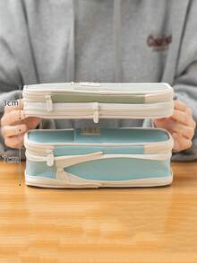 1pc Creative Pencil Case Pouch Desk Storage Bag Students Gift Large Capacity Pen Case Bags Multifunctional Pen Case Makeup Storage Bag Travel Bag Stationery School Supplies Office,Back To School,School Supplies,Pencil Pouch,School Bag