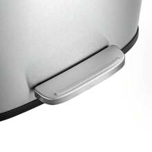 Large Rectangular Stainless Steel Trash Can Soft Close Foot Pedal Kitchen Waste