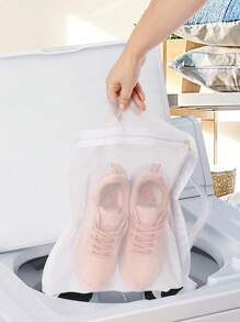 1pc Reusable Laundry Wash Bag For Shoes & Clothes, Adjustable Dryer Strap, Protects From Deformation & Quiet, Mini Wash Bag Available For Household, Dorm, Apartment, Laundromat, Hotel
