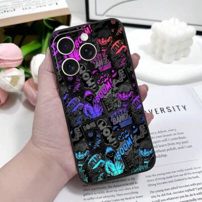Anime Colorful Blackened Clown Soft Liquid Silicone Fall Prevention Cover Case ForiPhone 16 16e 15 Pro Max 14 Plus 13 Mini 12 Pro 11 X XS XR XS Max 7 8 Plus SE2 SE3 Sam Sung Galaxy S25 S24 Ultra S23 FE S22 Plus S21 S20 S10 A55 A56 A54 A53 A52 A51 A36 A35 A34 A33 A32 A26 A25 A24 A23 A22 A16 A15 A14 A13 A12 Waterproof Shockproof Scratch Resistant