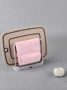 1 Stück grauer Küchenspülen Regal Tablett Organizer Stand, rostfreies Küchentheken-Spülzubehör, für Schwamm, Geschirrtuch, Lappen, Bürste, Scheuerschwamm Aufbewahrungshalter.