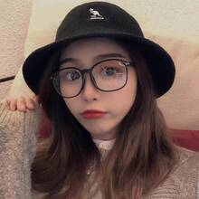 Hat Kangol Fisherman Hat Sun Hat For Men And Women Large Head Circumference  Towel HyunA Hat Bucket Hat Round Top - Mái vòm vải bông màu xám - Xem 2