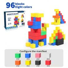 Magnetic Cube Toys For Kids, Magnetic Building Blocks Toys For Toddlers, Preschool Learning, Sensory Montessori Toys, Creative Toys For Boys And Girls Over 3 Years Old, Halloween Christmas Gifts Ideal Educational Sensory Toys, Fun Building Games For People Aged 3 And Up, Magnetic Construction Toys Bring Educational Fun, Promote Brain Development, Enhance Learning And Imagination,Magnetic Blocks,Montessori Toys,Montessori