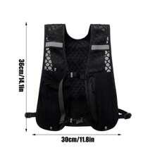 Colete de armazenamento para garrafa de água, colete leve para corrida, hidratação refletiva, mochila de peito com suporte para telefone, colete de ciclismo