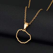1pc Outline Spain Tenerife,La Gomera,La Palma,Gran Canaria,Fuerteventura,Catalonia,Ibiza,Minorca Map Necklaces Jewelry - Multicolor - View 11