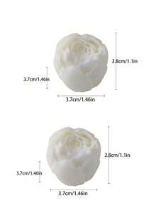 Vela con forma de rosa artesanal y perfumada - Decoración del hogar romántica y regalo perfecto para el Día de San Valentín, bodas, Día de la Madre y ocasiones especiales | Vela única de cera vegetal | Ideal para decoraciones, accesorios de fotografía, regalos de cumpleaños y obsequios de bodas - Disponible al por mayor - Blanco - Ver 13