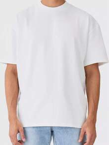 Men's Oversized Streetwear T-Shirt - trắng - Xem 2
